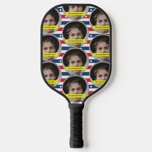 Customized Funny Boyfriend Photo Pickleball Paddle (Front)