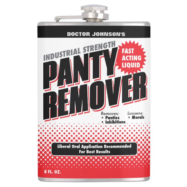 Customized Funny Panty Remover Flask (Front)