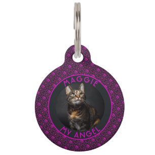 Customized Fur Parent Gift Ethnic Print Pet ID Tag