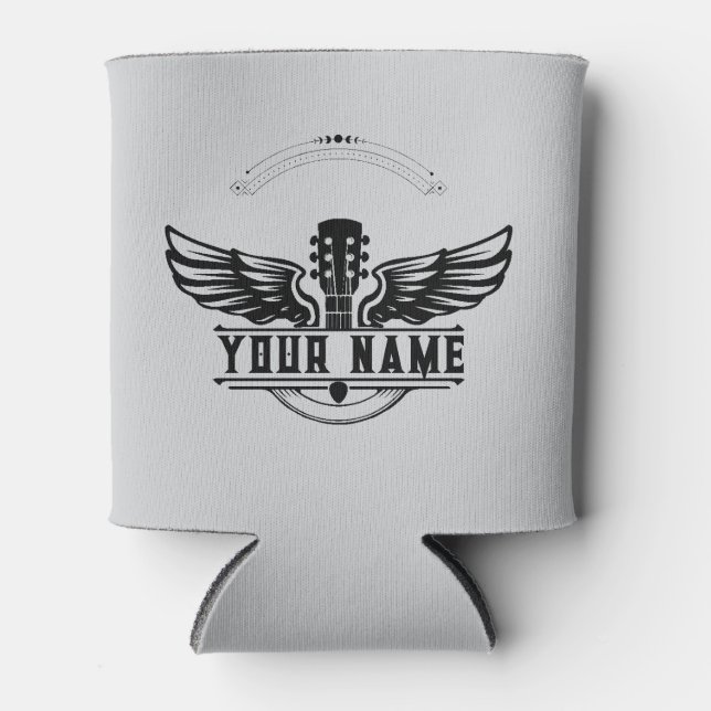 Customized Gift For Guitar Players Drinkware Can Cooler (Front)