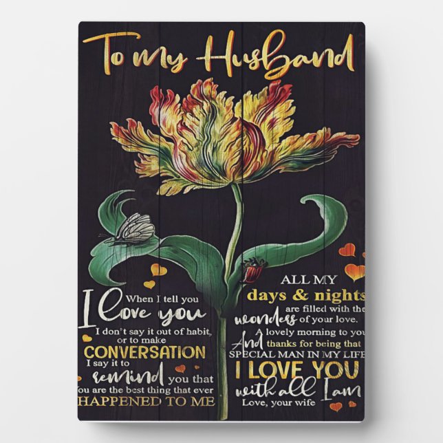 Customized Gift For Husband | Best gift for man Plaque (Front)