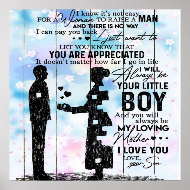 Customized Gift For Mom, Cute Quotes Present, Poster (Front)