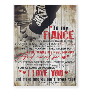 Customized Gift, To My Husband Letter Temporary Tattoos