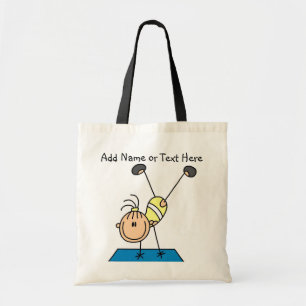 Customized Girl Gymnast Handstands Tote Bag