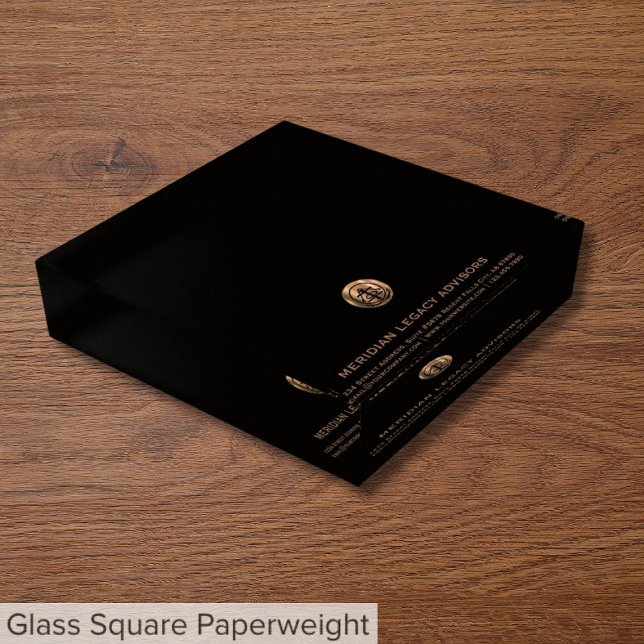 Customized Glass Paperweight with Copper Logo (Creator Uploaded)