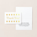 [ Thumbnail: Customized Gold Foil "Thank You!" Card ]