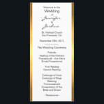 Customized Gold Foil White Design Wedding Programs<br><div class="desc">Greet your guests at your wedding ceremony with these elegant customizable programs.  Gold foil ombre and white design DIY templates for you to edit as you wish.</div>