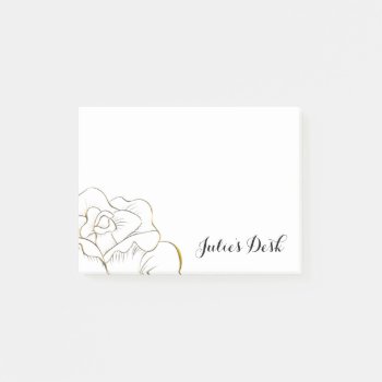 Customized Gold Rose Notes by Dmargie1029 at Zazzle