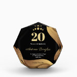 Customized Gold Stars 20Years of Service Employee  Acrylic Award<br><div class="desc">Introducing the Customized Gold Stars 20Years of Service Employee Acrylic Award, a stunning way to honor exceptional team members! This elegant award features a beautiful gold star design, symbolizing excellence and dedication. Personalize it with the employee's name, service duration, and a special message to make it truly unique. Ideal for...</div>