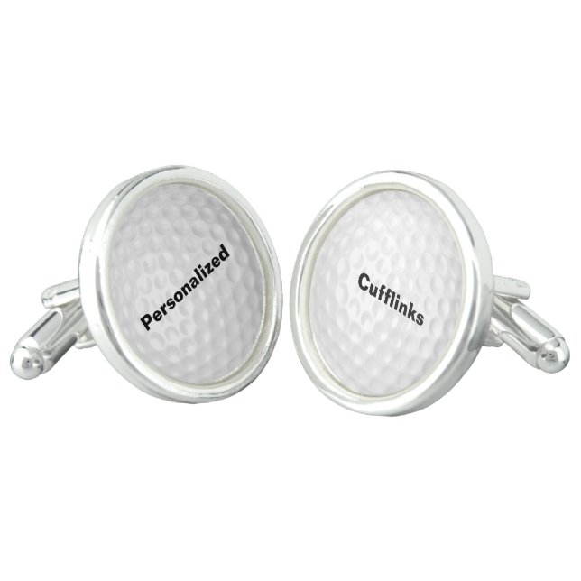 Customized Golf Ball Cufflinks (Angled)