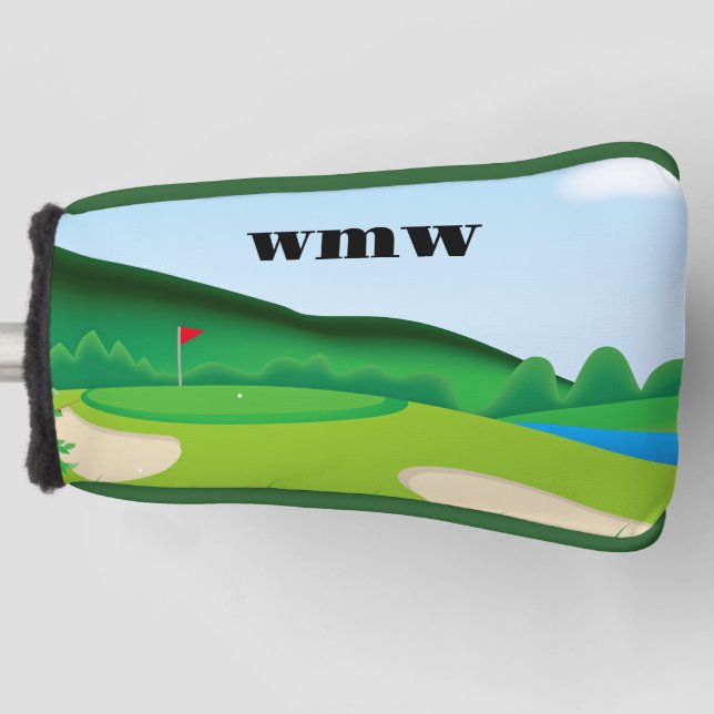 Customized Golf Blade Putter Cover (Front)