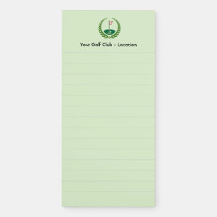 Customized Golf Club Magnetic Notepad