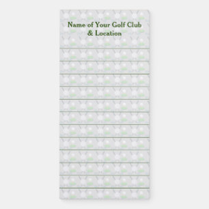 Customized Golf Club Magnetic Notepad