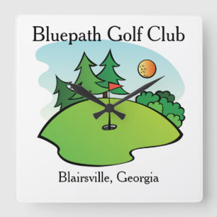 Customized Golf Club Wall Clock