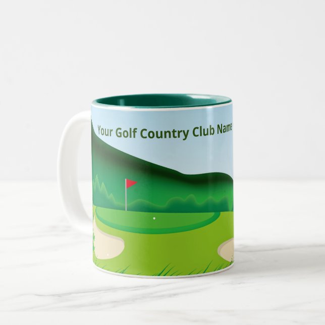 Customized Golf Coffee Mug for Women Golfers  (Front Left)