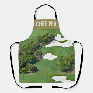 Customized Golf Course All Over Print Chef's Apron