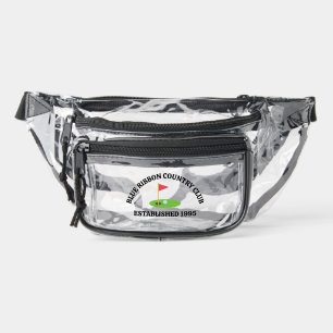 Customized Golf Course or Country Club Clear Fanny Pack