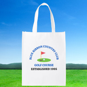 Customized Golf Course or Country Club Grocery Bag