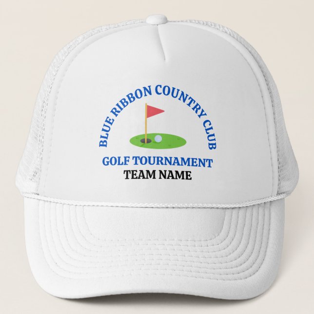 Customized Golf Course or Country Club Trucker Hat (Front)