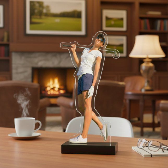 Customized Golf Pose Acrylic Sculpture  (Customized Golf Pose Acrylic Sculpture)