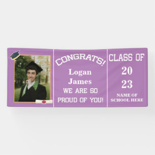 customized graduation 2025 with name and Photo Banner