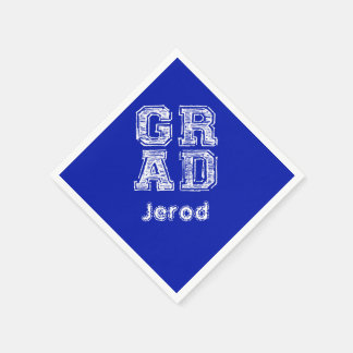 Customized Graduation Ideas Chalkboard Style Napkins