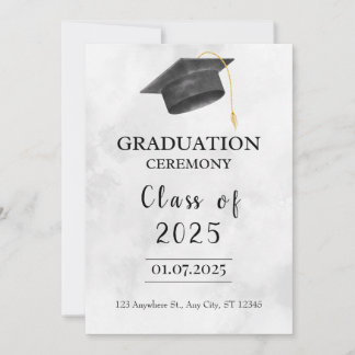 Customized Graduation Modern Trendy Invitation