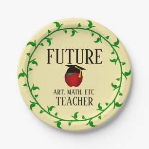 Customized Graduation Party Future Teacher Paper Plates