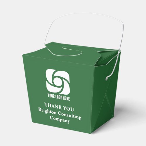 Customized Green Company Logo Business Fortune Favor Boxes