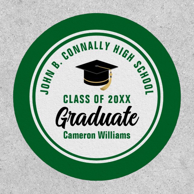 Customized Green Graduate 2026 Graduation Patch (Front)