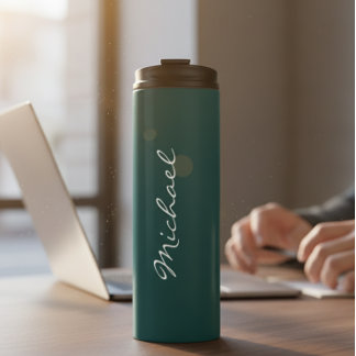 Customized Green Thermal Bottle, teacher gift Tumbler