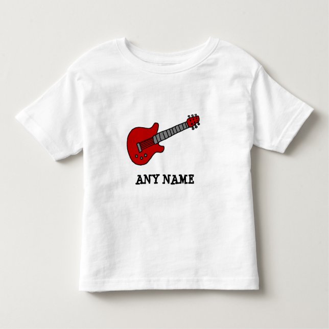 Customized Guitar Shirt for Boys or Girls (Front)