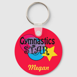 Customized Gymnastics  Keychain