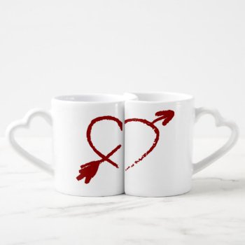 Customized Half Of My Heart Lovers Mugs by valentines_store at Zazzle
