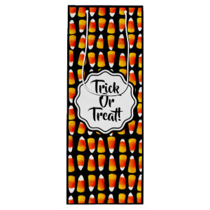 Customized Halloween Candy Corn 4 Sizes Wine Gift Bag