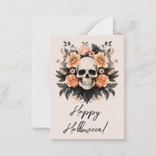 Customized Halloween Pop By Note Card