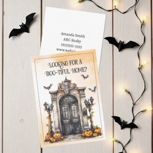 Customized Halloween Pop By Note Card