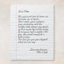 Customized Handwritten Letter Love Message Mother Fleece Blanket