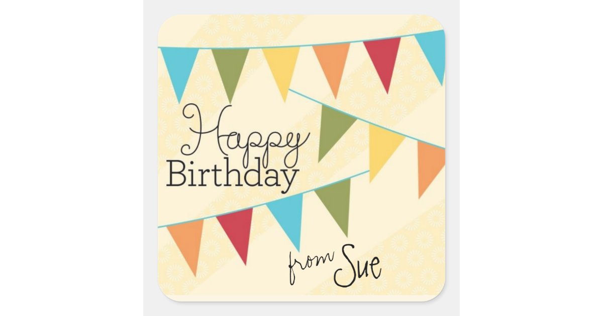 customized happy birthday stickers zazzlecom
