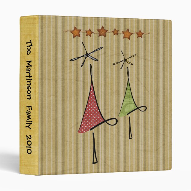 Customized Holiday Tree Photo Binder (Front/Spine)