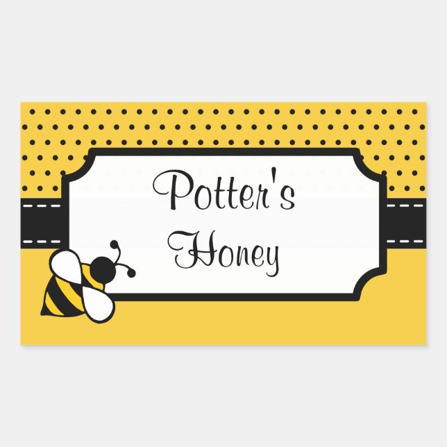 Customized Honey Bee Stickers (Front)