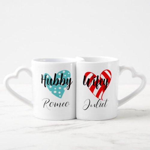 Customized Husband And Wife Coffee Mug Set
