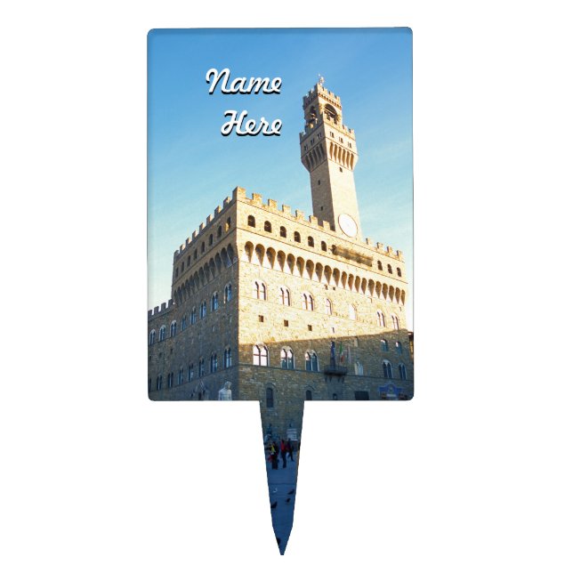 Customized Image of Florence, Italy Cake Topper (Front)