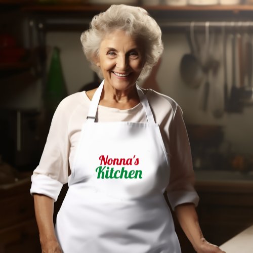 Customized Italian family member nonna Adult Apron