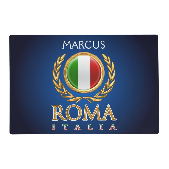 Customized Italian Flag Placemat (Front)
