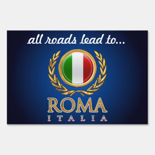 Customized Italian Flag Sign