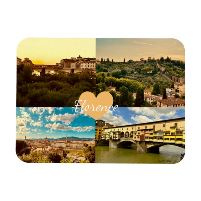 Customized Italy Florence Photography Magnet (Horizontal)