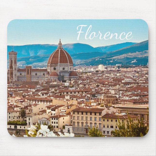 Customized Italy Florence Photography Mouse Pad (Front)