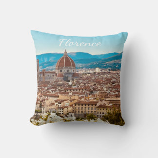 Customized Italy Florence Photography Throw Pillow