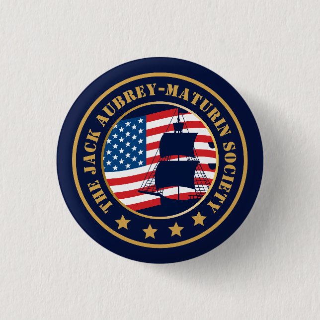 Customized Jack Aubrey-Maturin Naval History  Button (Front)